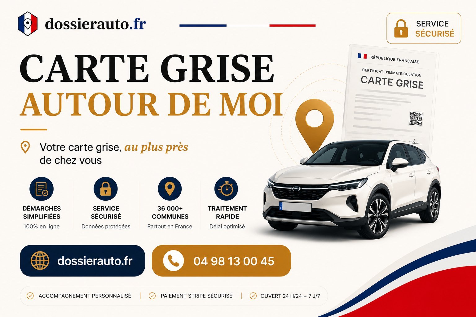 dossierauto.fr, carte grise autour de moi - votre carte grise au plus près de chez vous